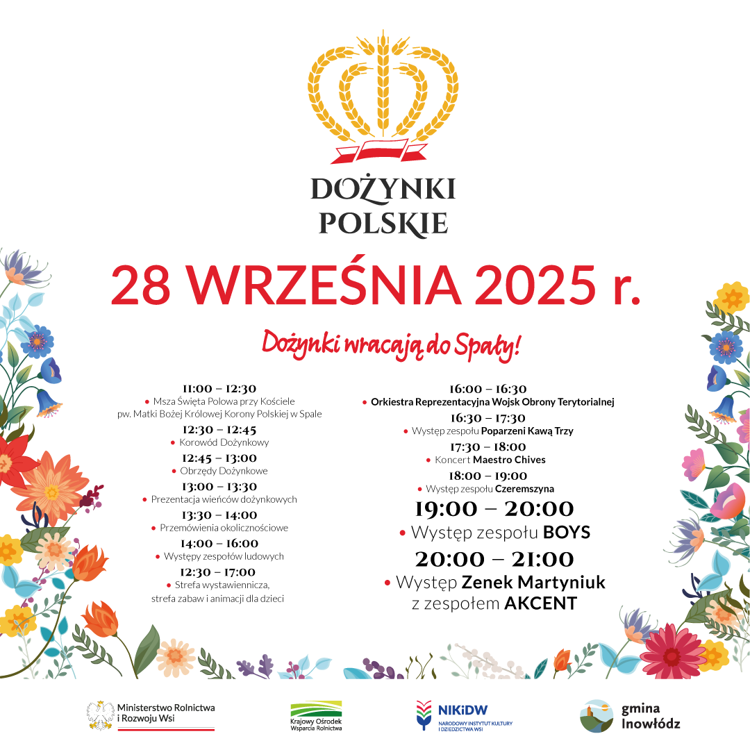Program Dożynki Polskie w Spale